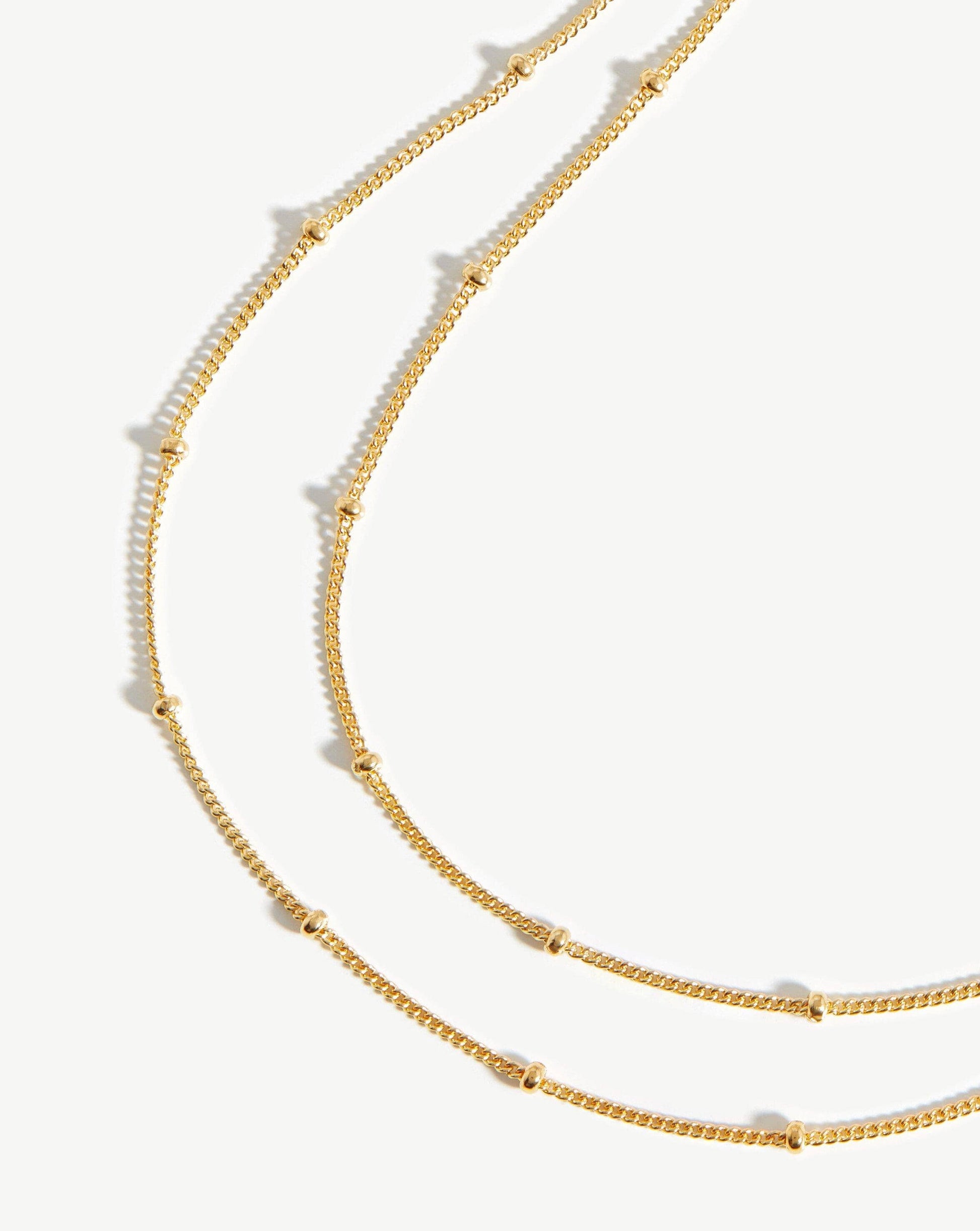 Short Bobble Chain Necklace | 18ct Gold Plated Vermeil Necklaces Missoma 