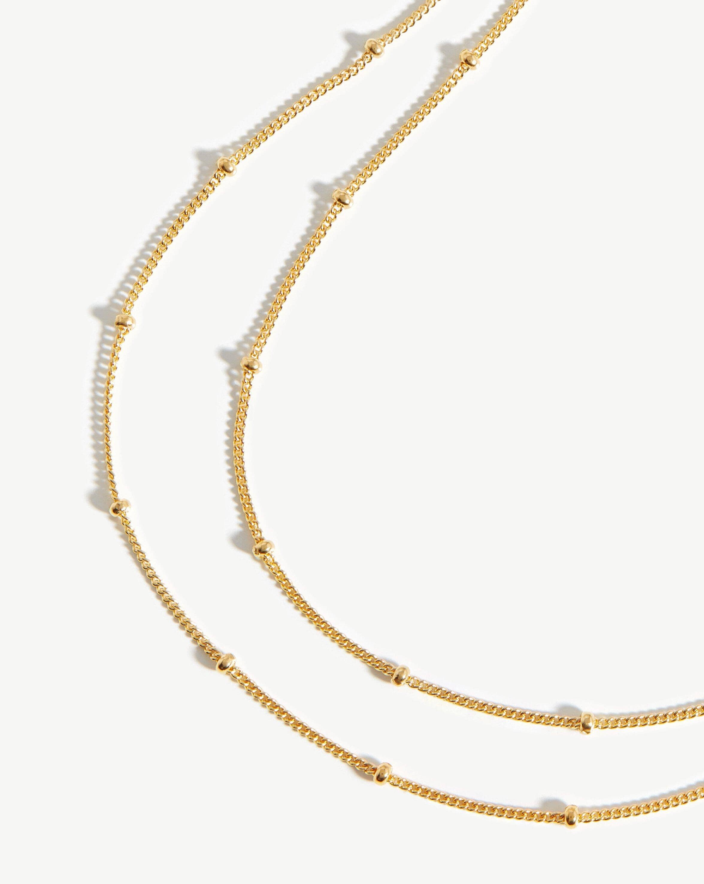 Short Bobble Chain Necklace | 18ct Gold Plated Vermeil Necklaces Missoma 