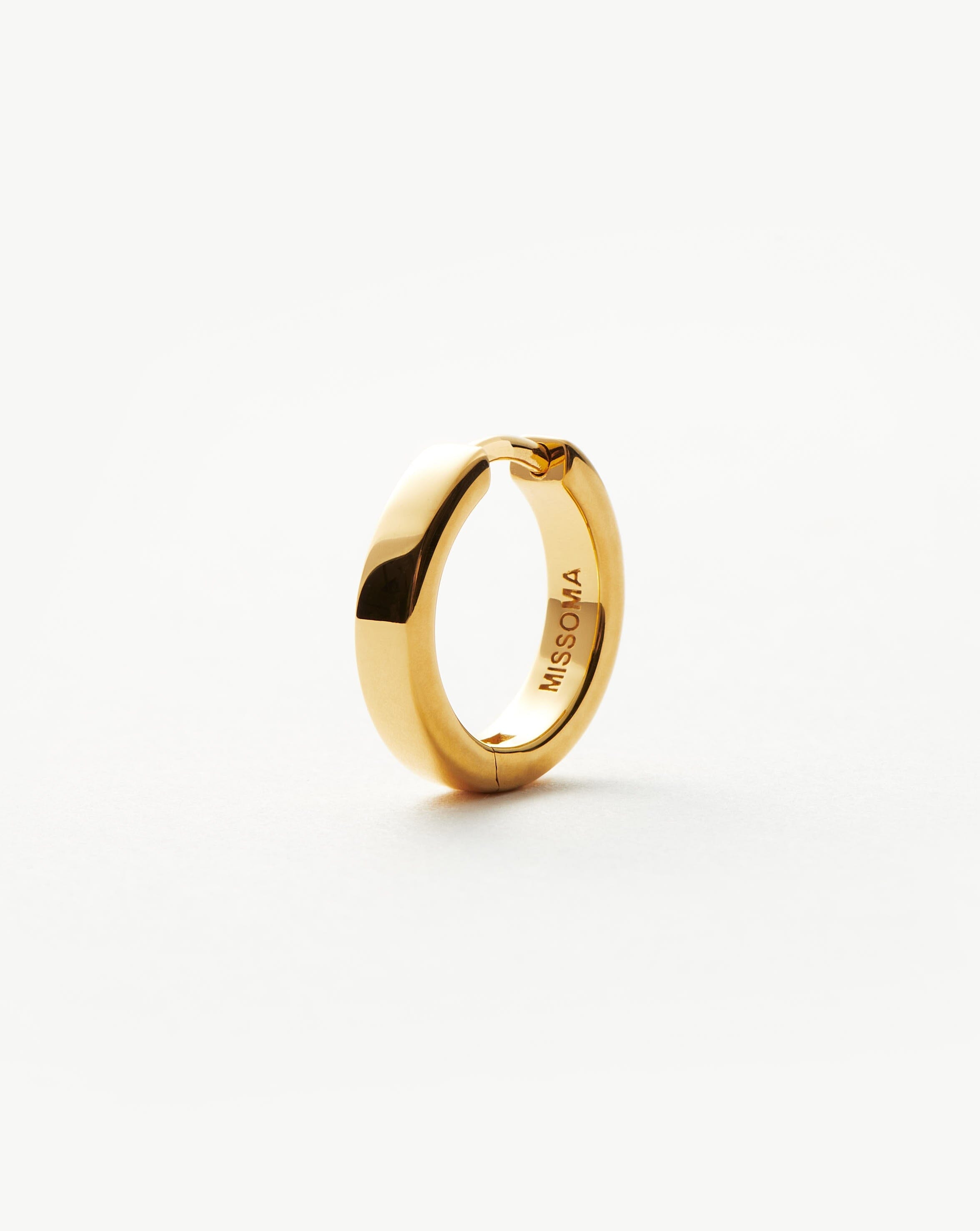 Single Mini Hoop Earring | 18ct Gold Plated Vermeil Earrings Missoma 