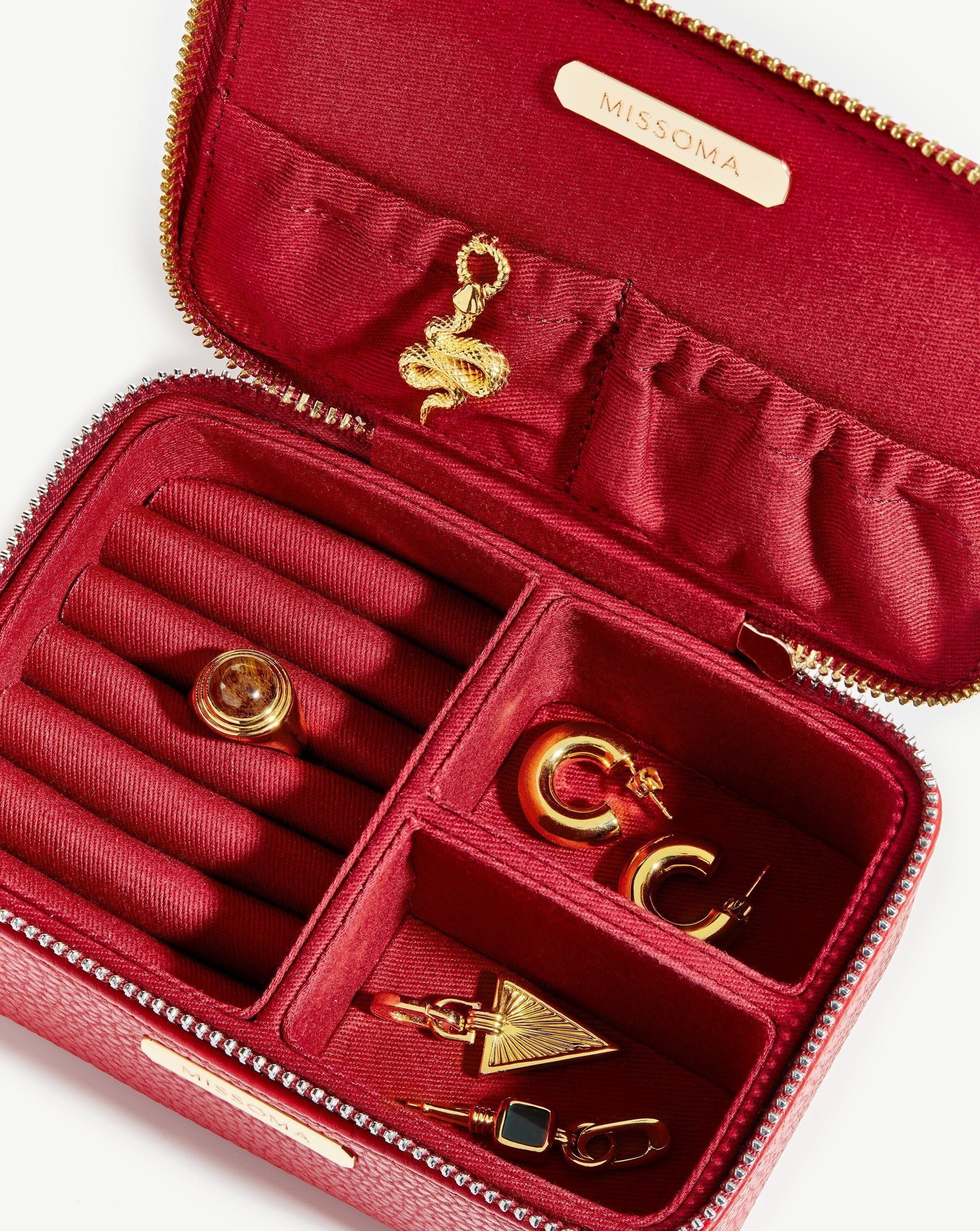 Small Jewellery Case | Berry Red Accessories Missoma 
