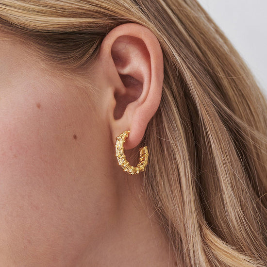 Small Raffia Hoop Earrings Earrings Missoma 