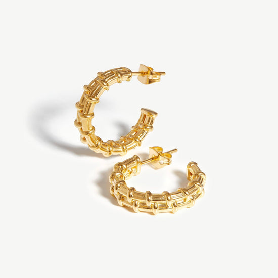 Small Raffia Hoop Earrings Earrings Missoma 