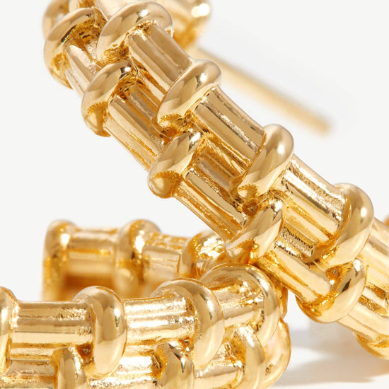 Small Raffia Hoop Earrings Earrings Missoma 