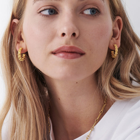 Small Raffia Hoop Earrings Earrings Missoma 