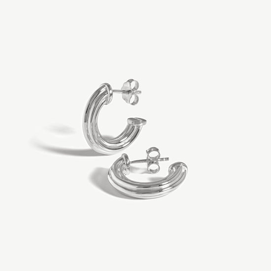 Small Ridge Hoop Earrings Earrings Missoma 