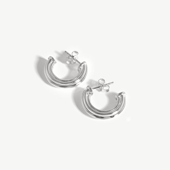 Small Ridge Hoop Earrings Earrings Missoma 