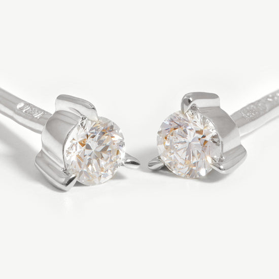 Small Solitaire Diamond Stud Earrings Earrings Missoma 