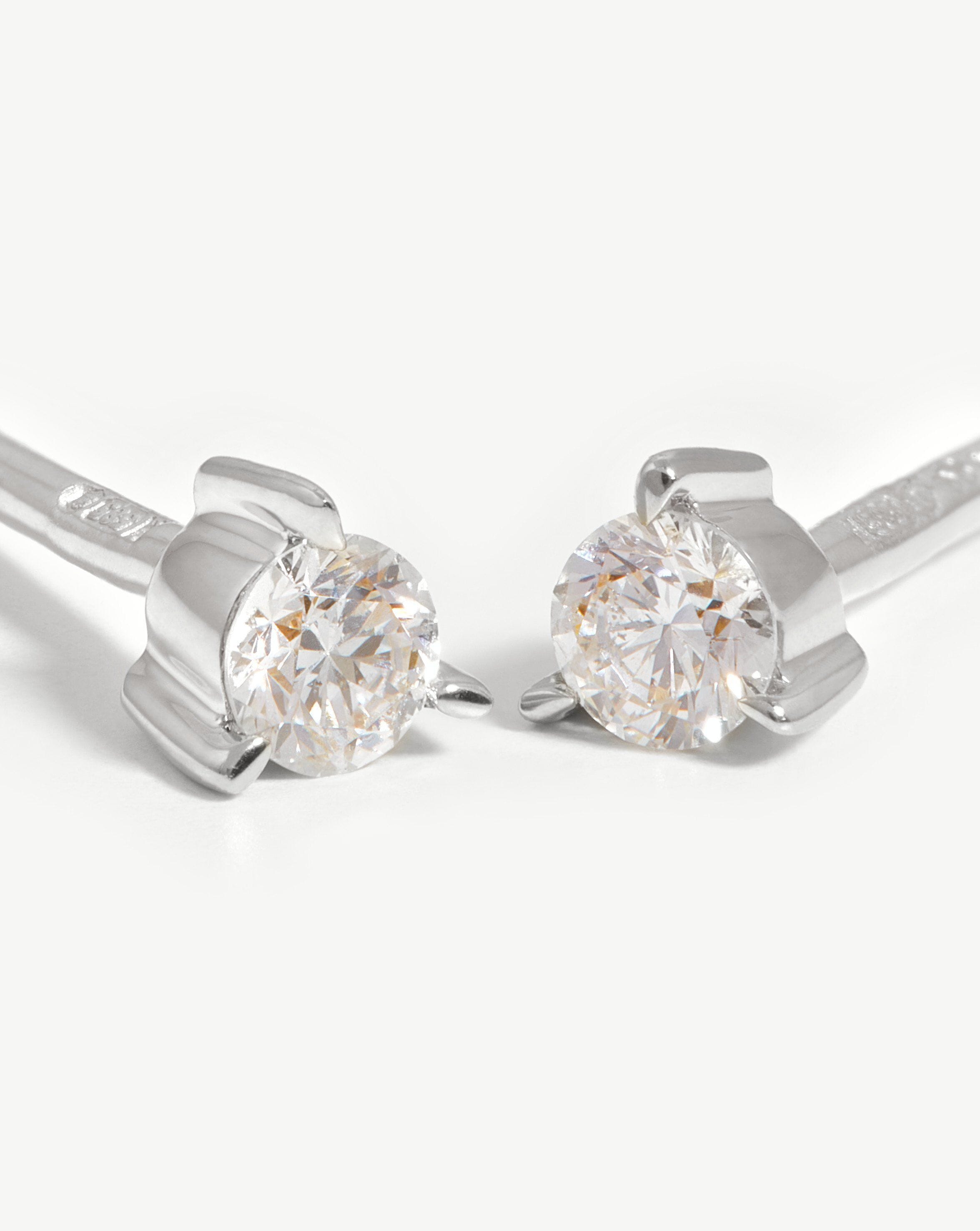 Small Solitaire Diamond Stud Earrings Earrings Missoma 