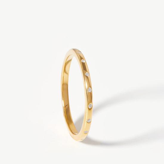 Solar Studded Ring | 18ct Gold Plated Vermeil/Cubic Zirconia Rings Missoma 