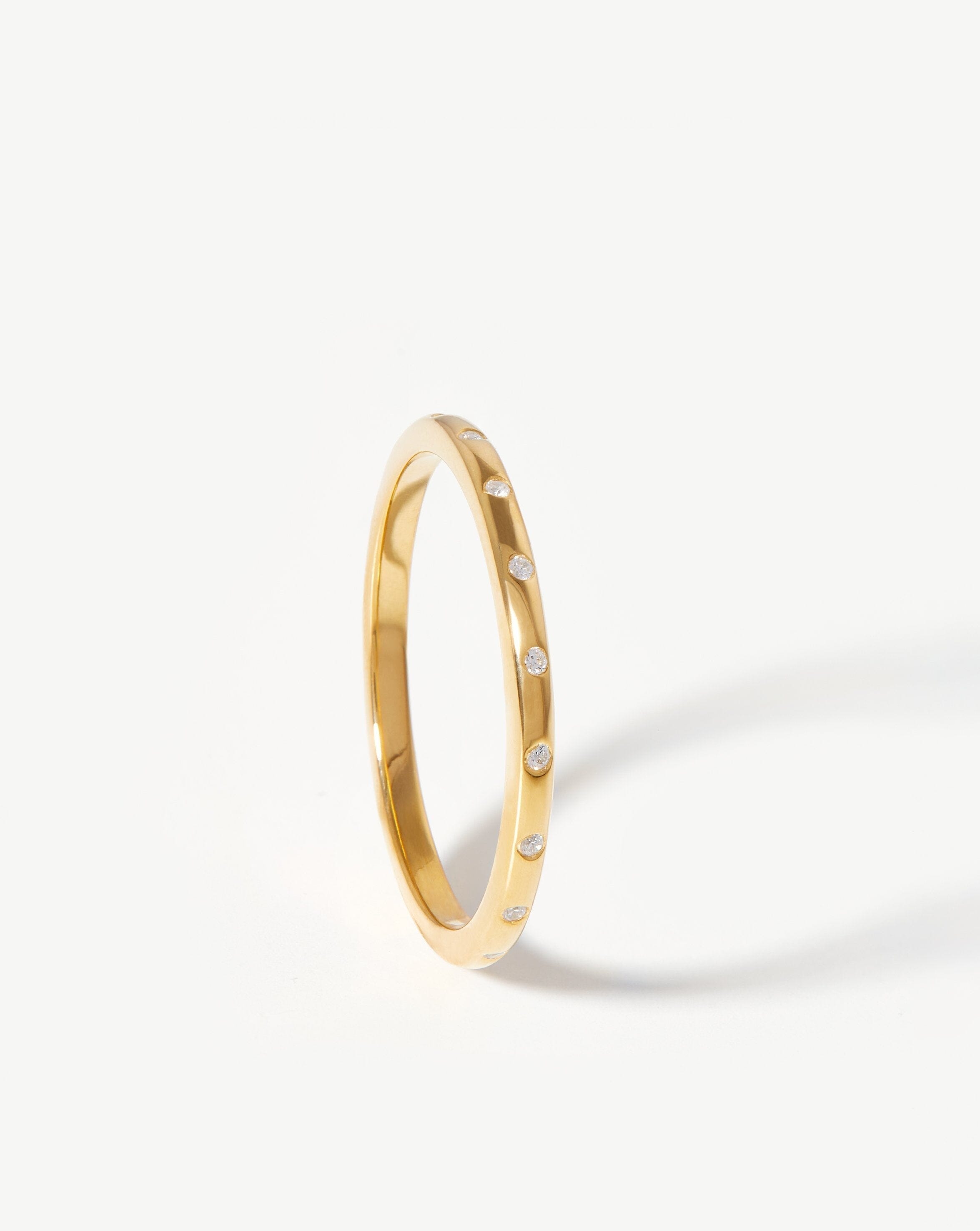 Solar Studded Ring | 18ct Gold Plated Vermeil/Cubic Zirconia Rings Missoma 