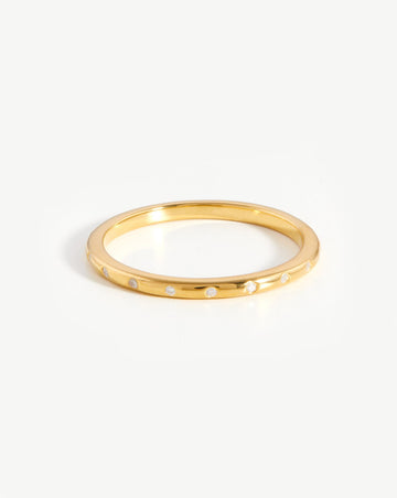 Solar Studded Ring | 18ct Gold Plated Vermeil/Cubic Zirconia Rings Missoma 