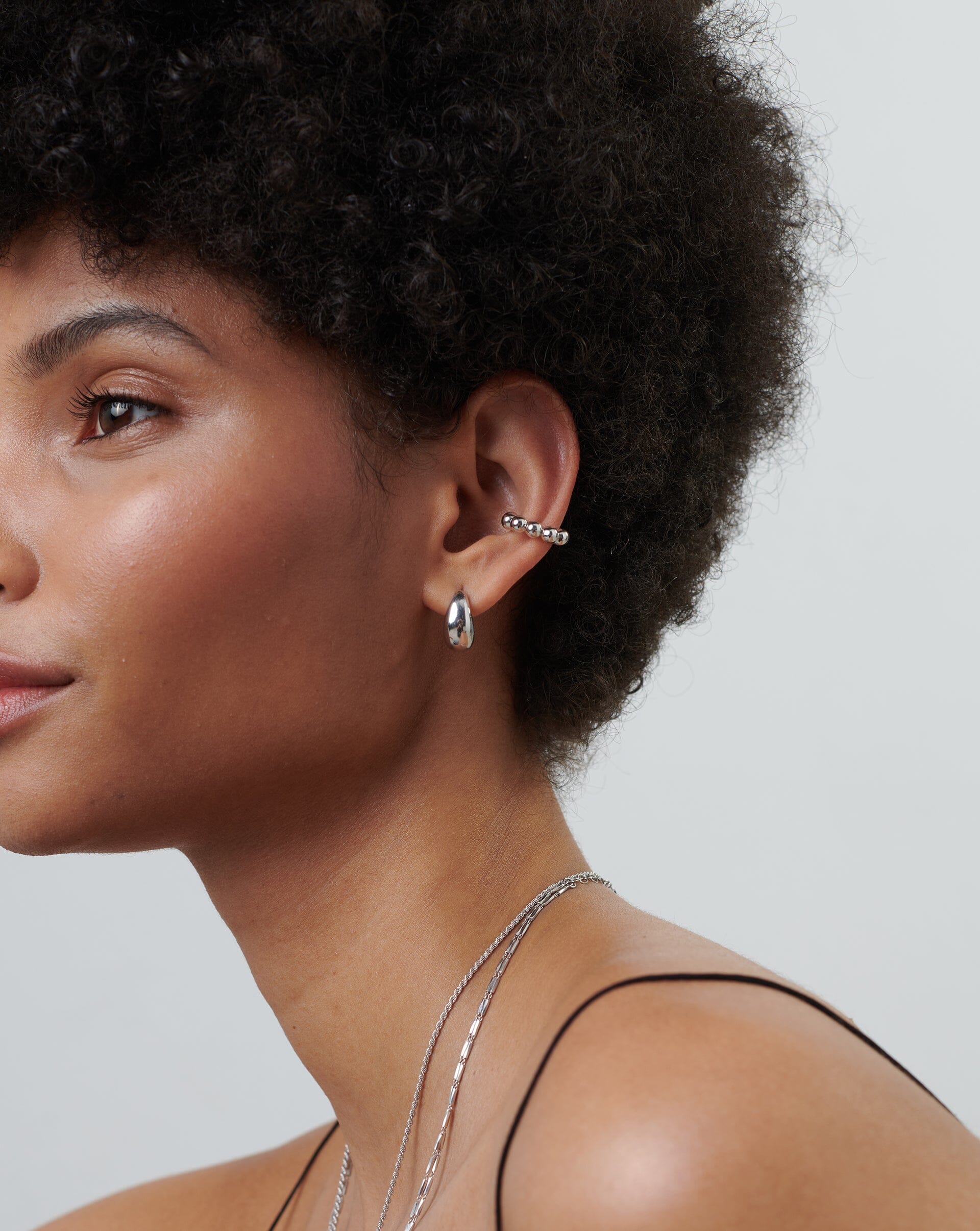 Sphere Beaded Ear Cuff Earrings Missoma 