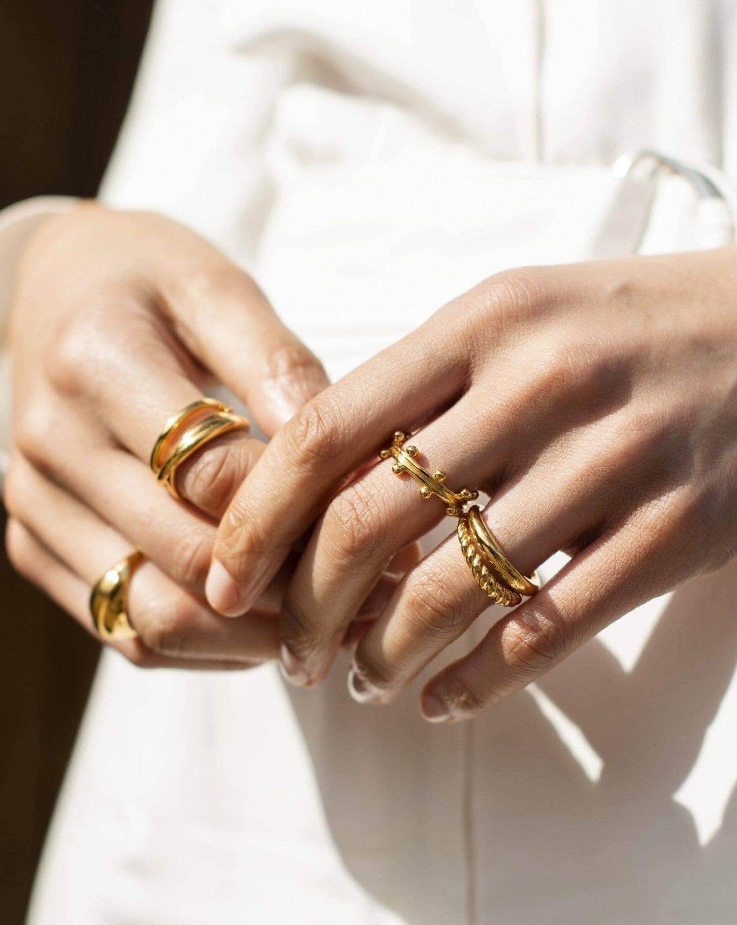 Sphere Beaded Ring | 18ct Gold Plated Vermeil Rings Missoma 