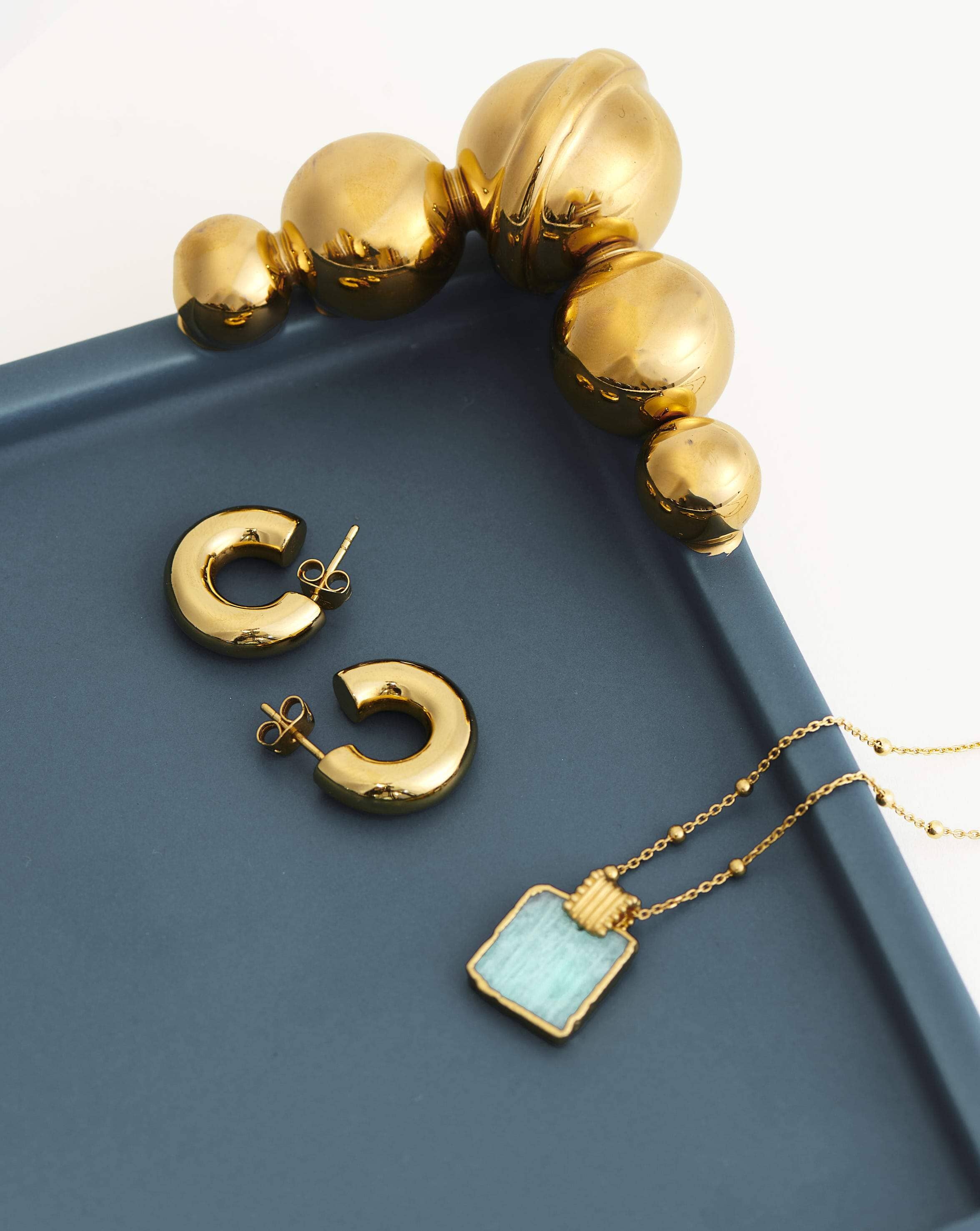 Spheres of Influence Ceramic Trinket Tray | Ceramic/Blue Homeware Missoma 