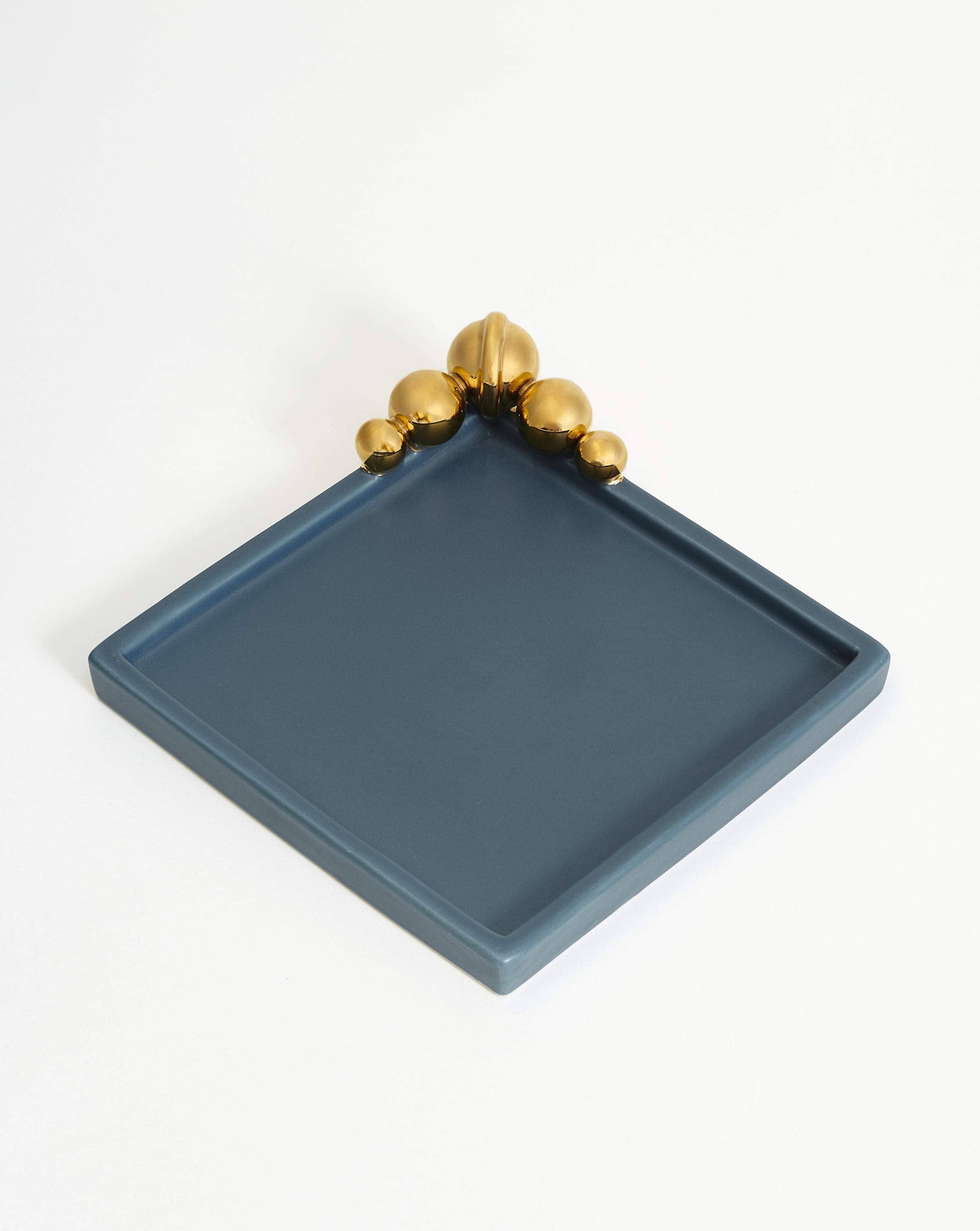 Spheres of Influence Ceramic Trinket Tray | Ceramic/Blue Homeware Missoma 
