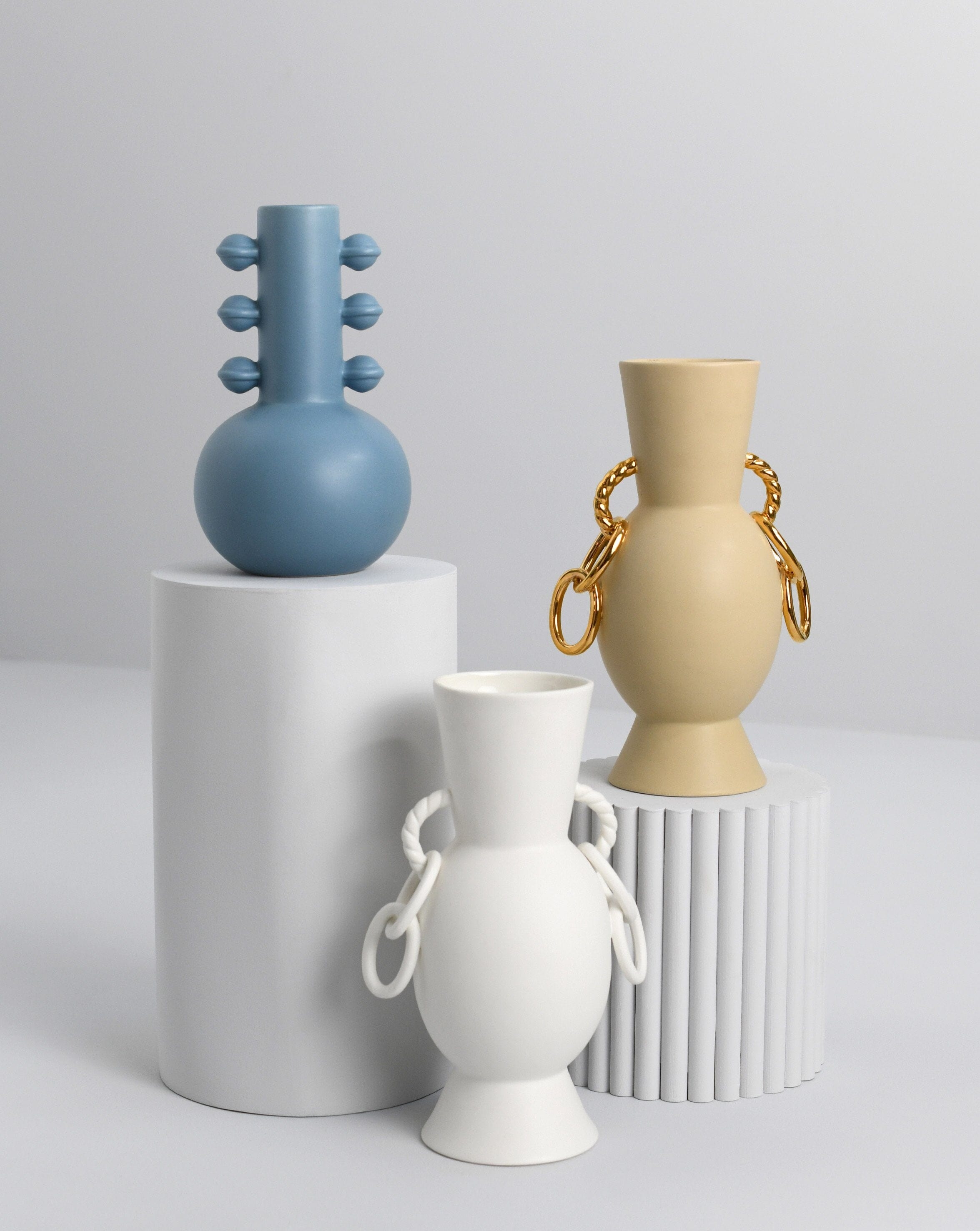 Spheres of Influence Ceramic Vase | Ceramic/Soft Blue Homeware Missoma 