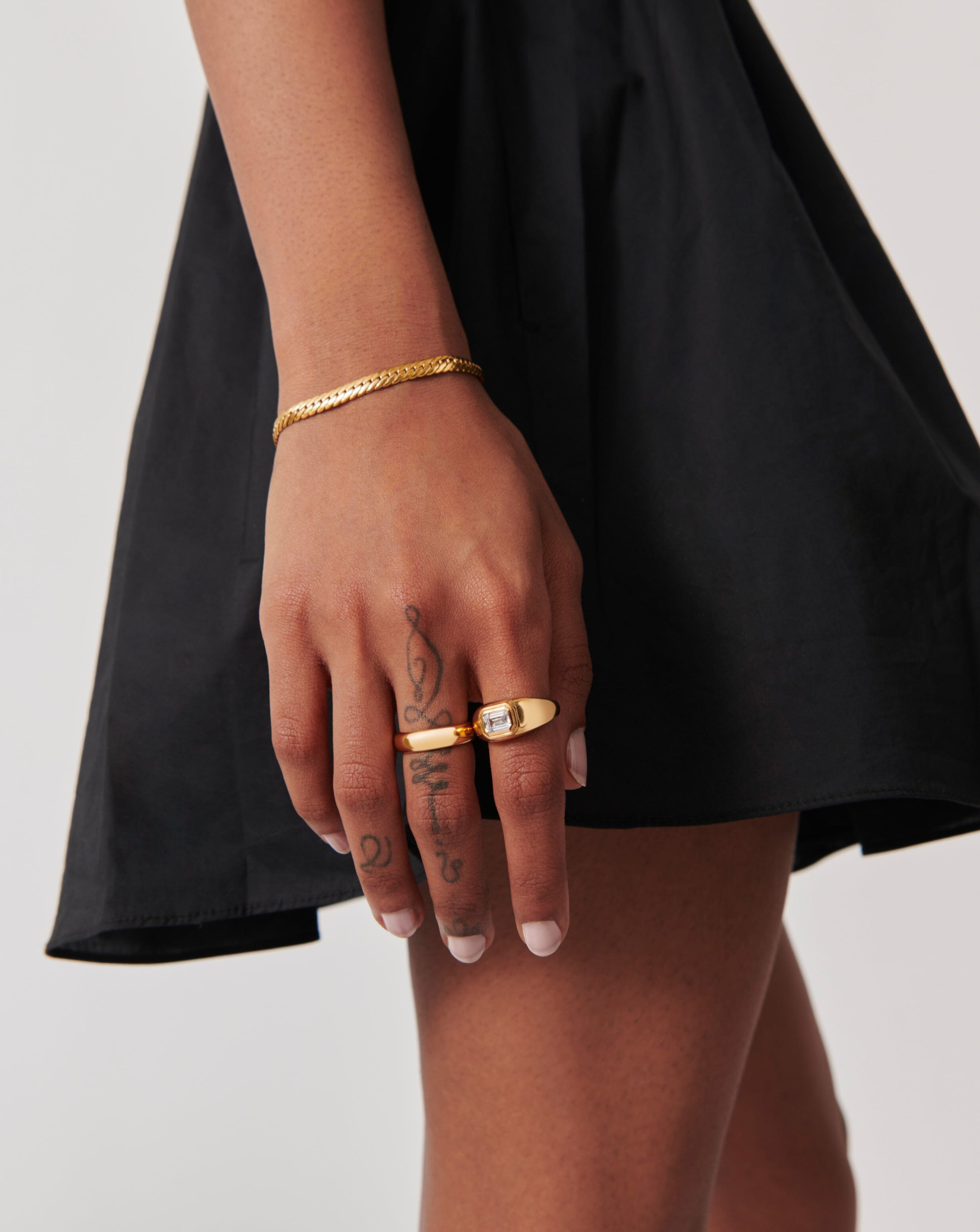 Gold plated statement deals ring