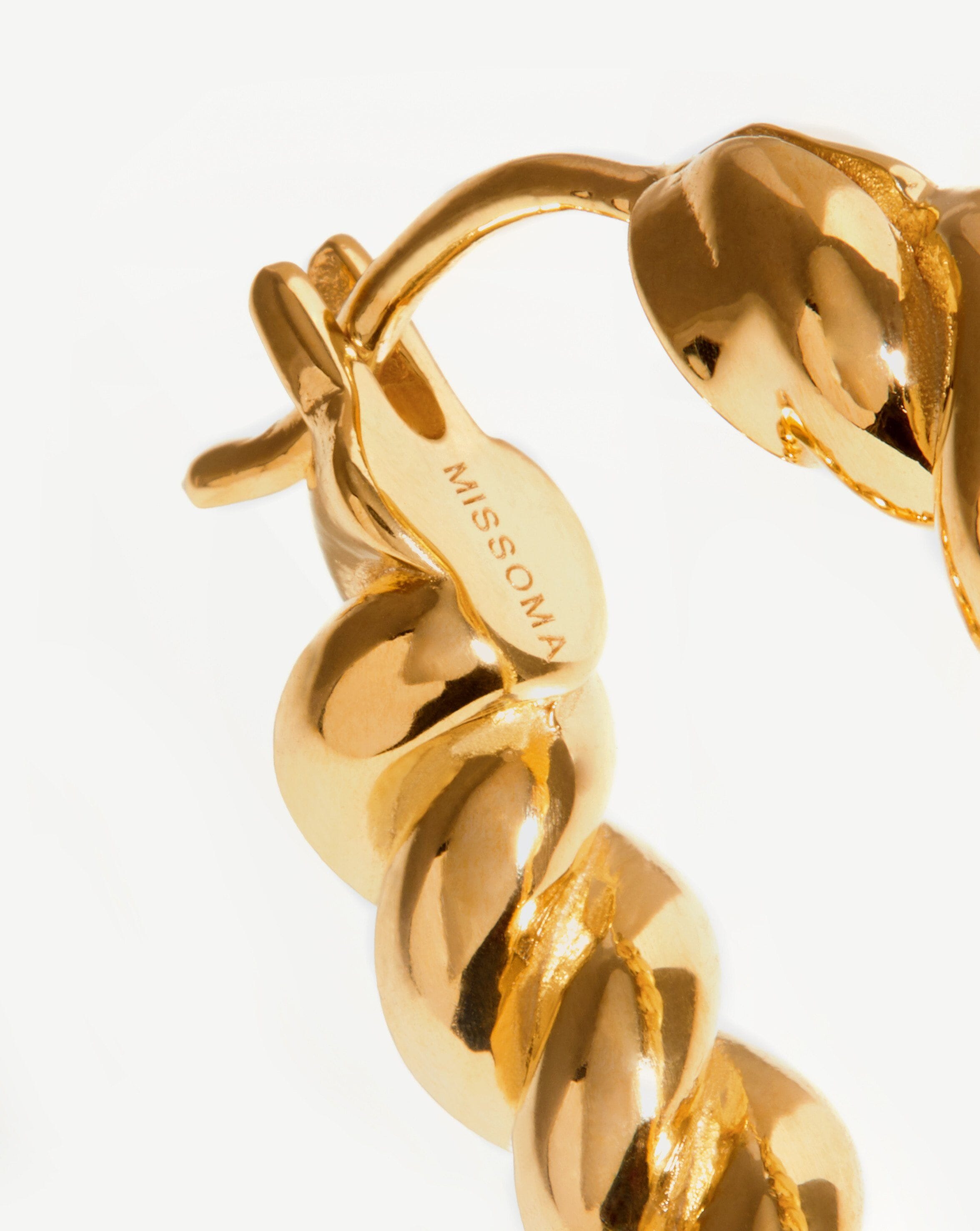 Tidal Ovate Hoop Earrings Earrings Missoma 