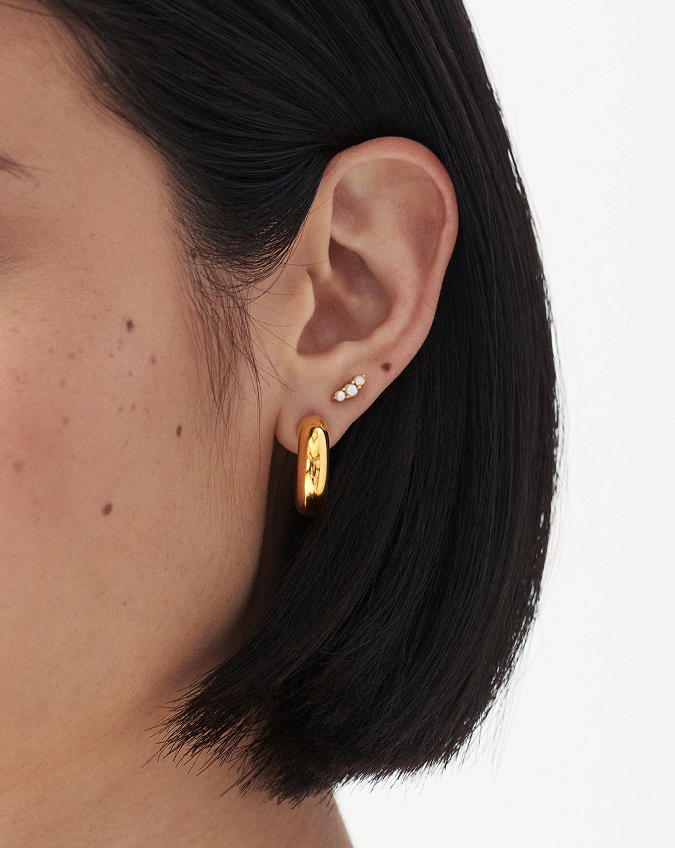 Trio stud earrings sale