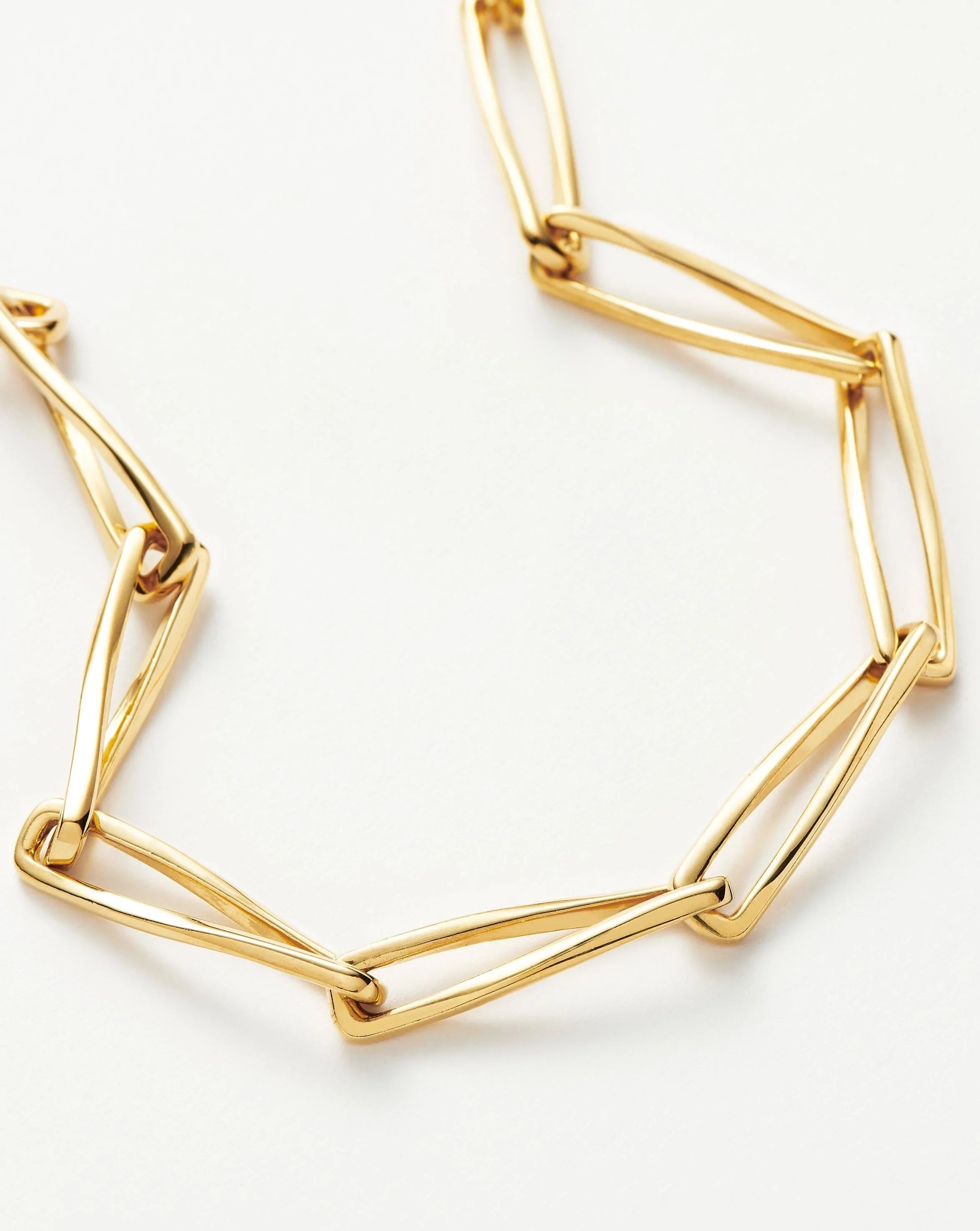 Twisted Link Chain Necklace 18ct Gold Plated Missoma