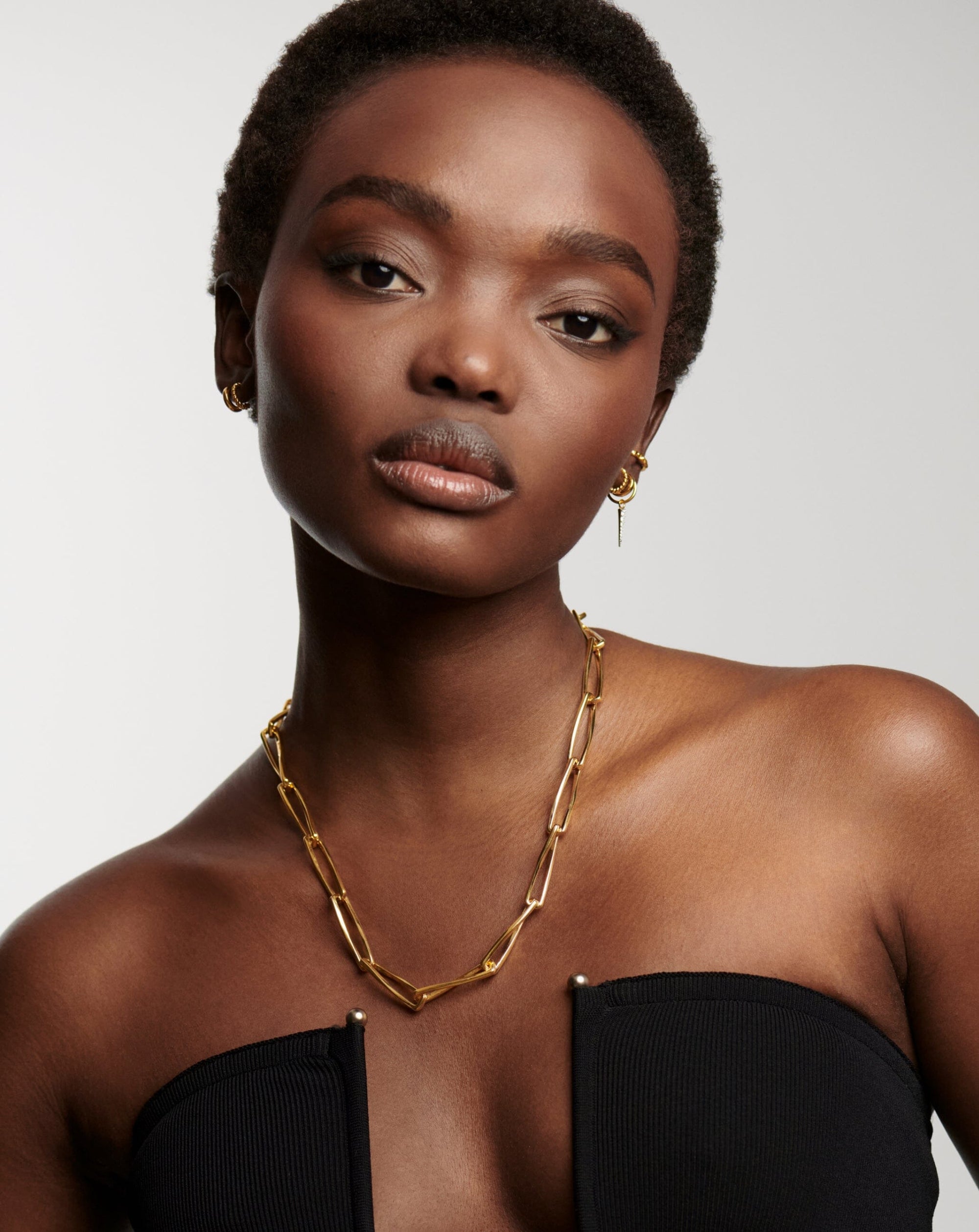 Twisted Link Chain Necklace 18ct Gold Plated Missoma