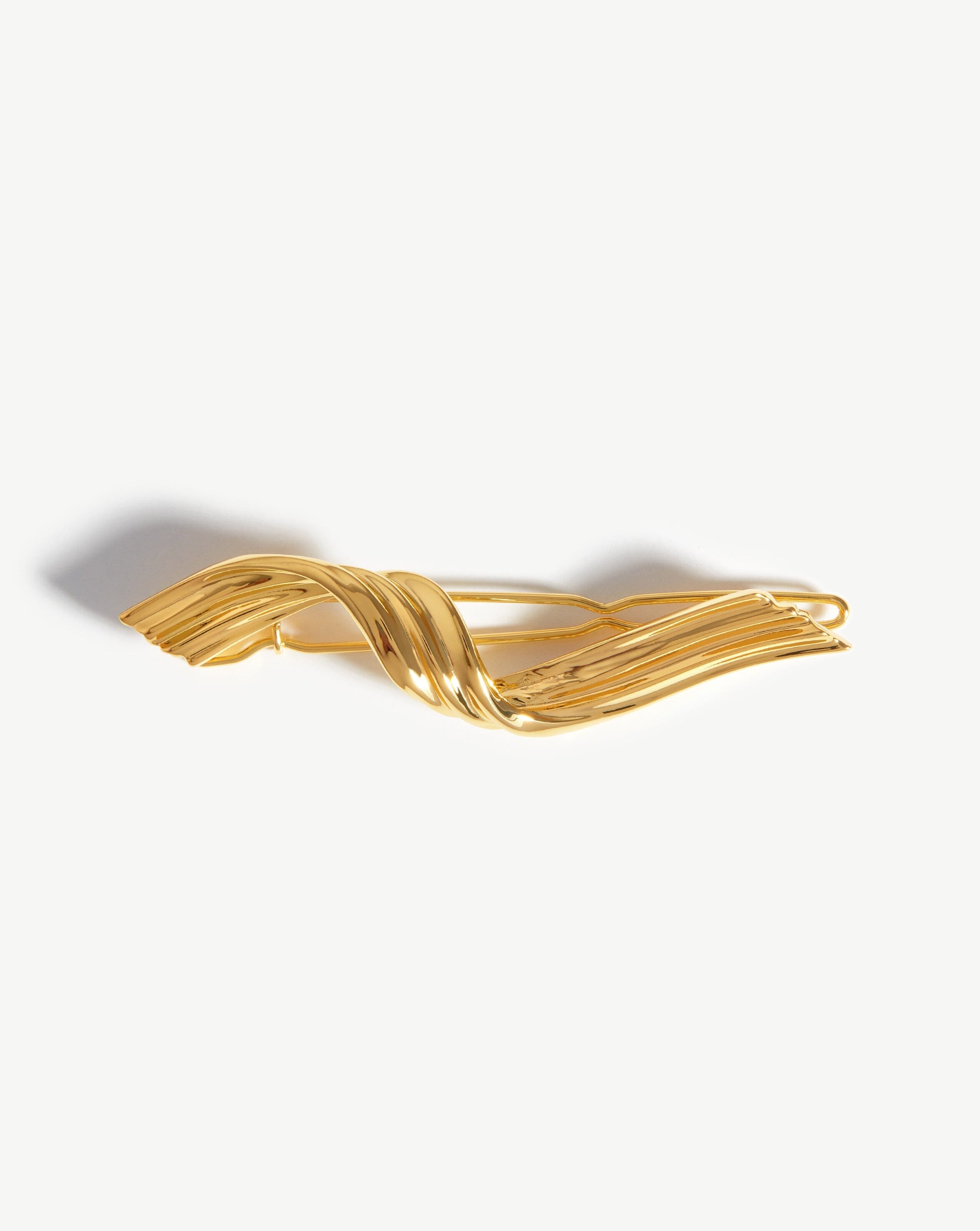 Twisted Ribbon Hair Clip | 18ct Gold Plated Accessories Missoma 18ct Gold Plated 