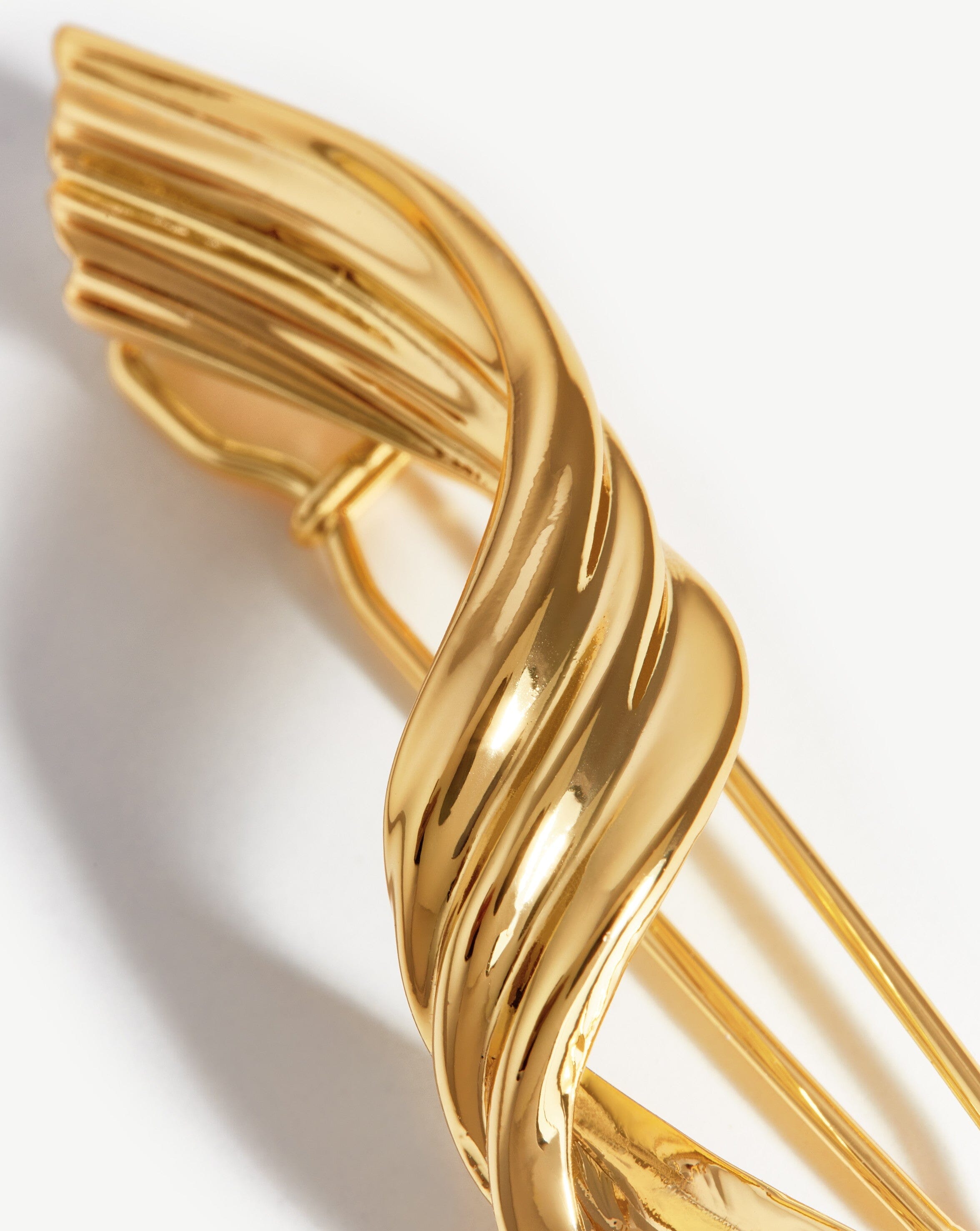 Twisted Ribbon Hair Clip | 18ct Gold Plated Accessories Missoma 