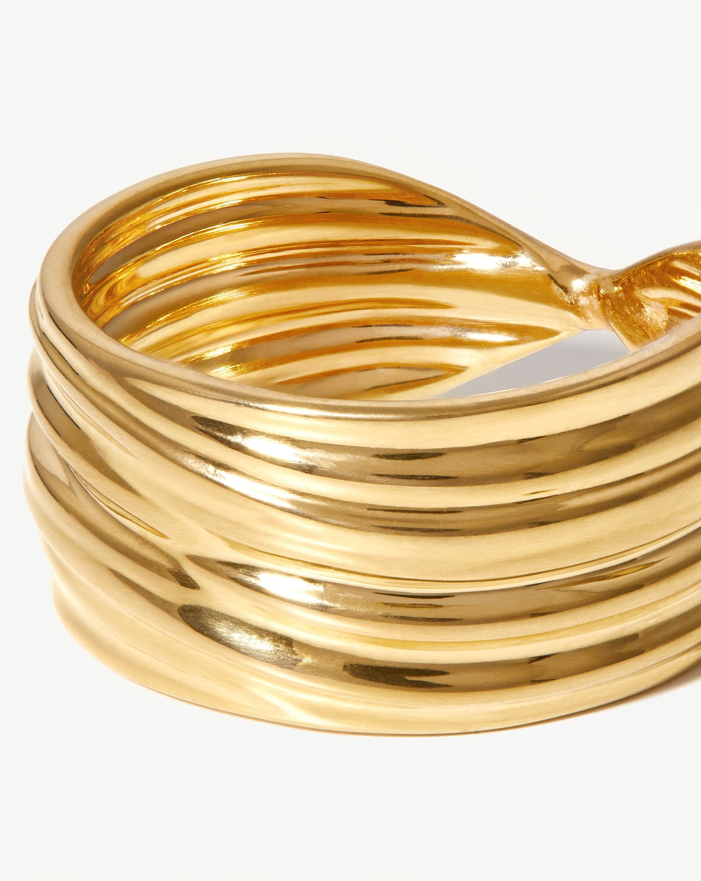 Wave Ring | 18ct Gold Plated Vermeil Rings Missoma 