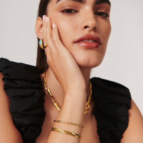 Wavy Ridge Chain Bracelet Bracelets Missoma 