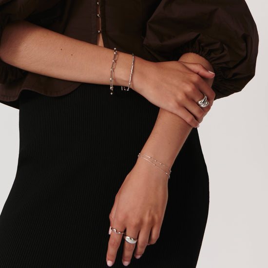 Wavy Ridge Chain Bracelet Bracelets Missoma 