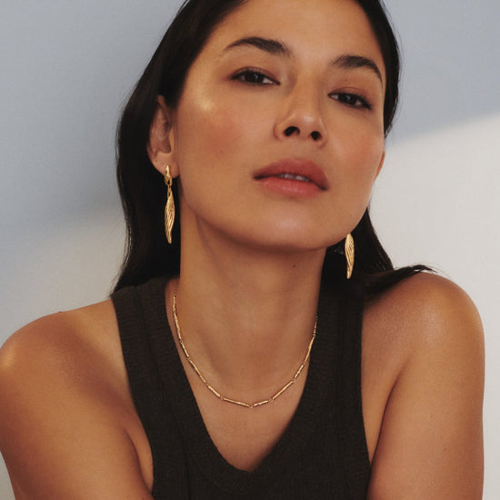 Wavy Ridge Chain Choker Necklaces Missoma 