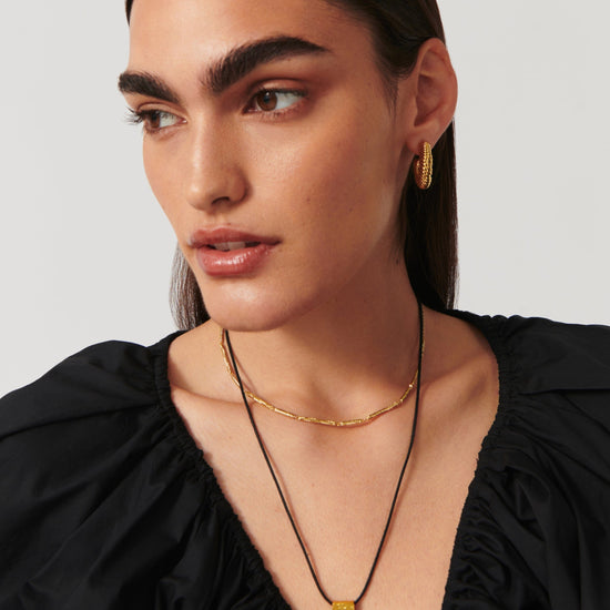 Wavy Ridge Chain Choker Necklaces Missoma 