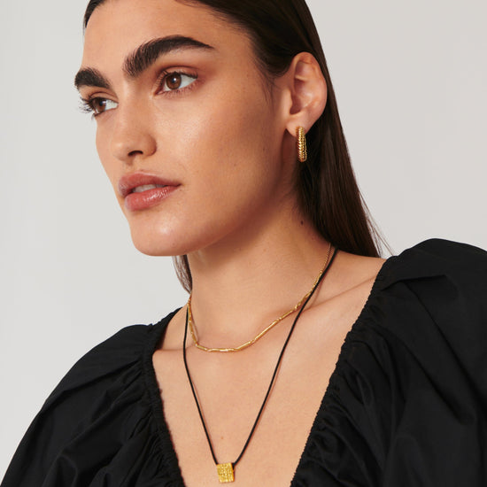 Wavy Ridge Chain Choker Necklaces Missoma 
