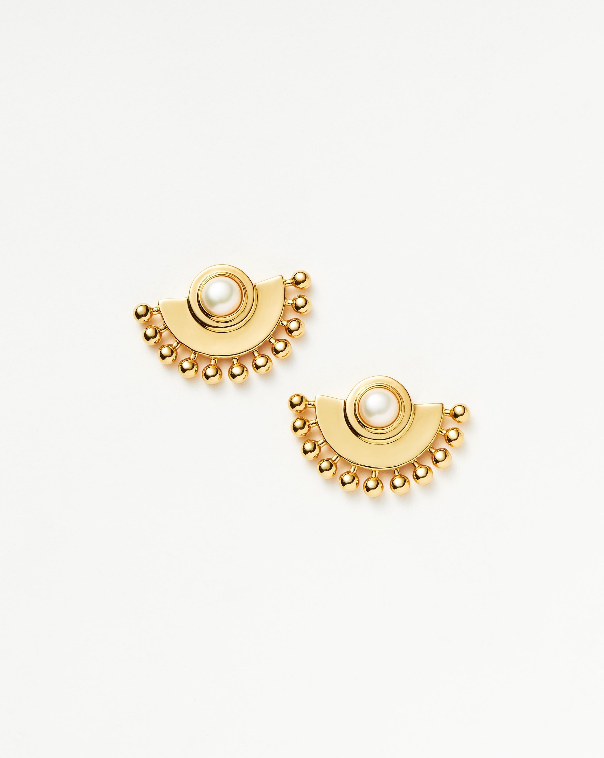 Zenyu Fan Gemstone Stud Earrings Earrings | Missoma