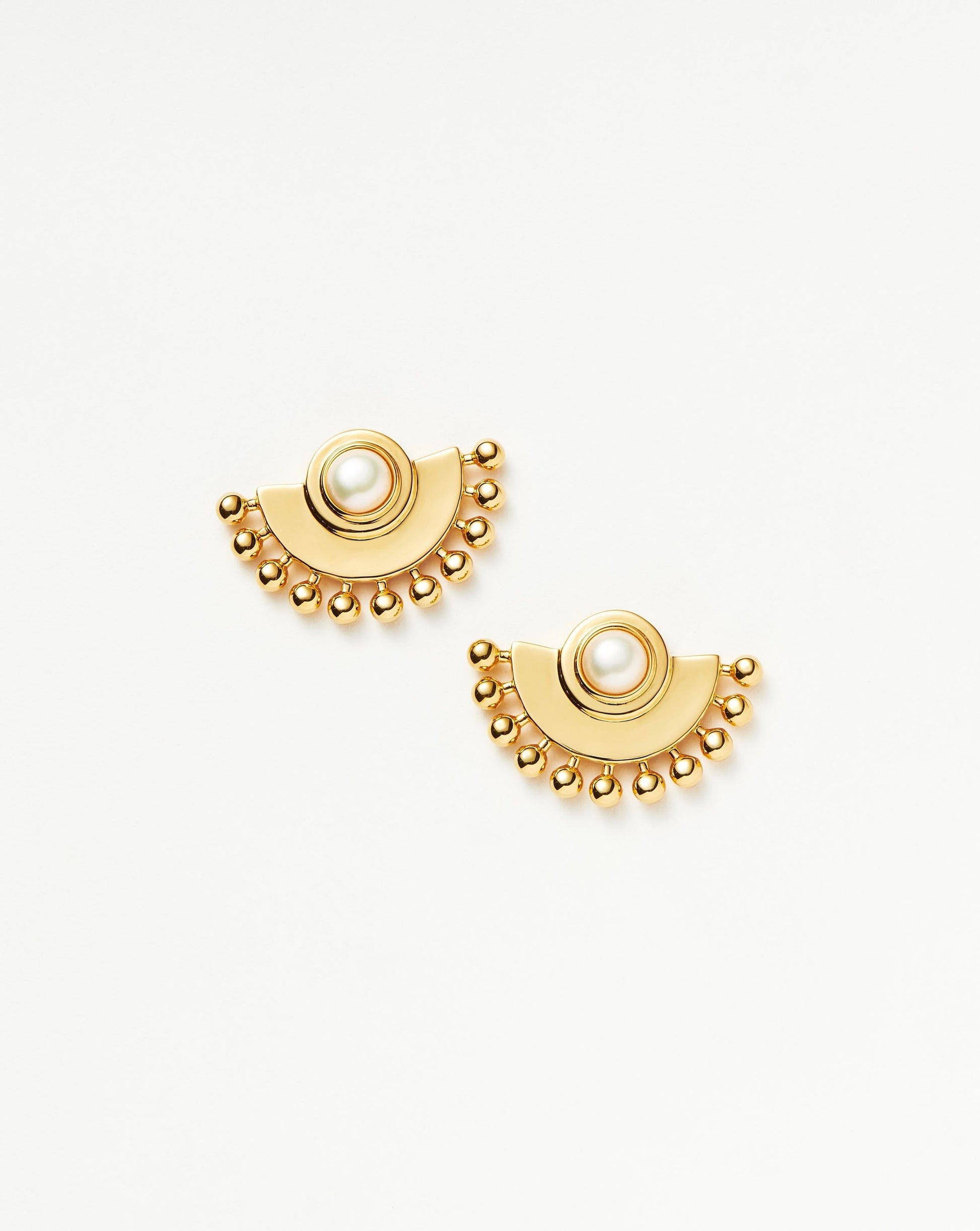 Zenyu Fan Gemstone Stud Earrings Earrings Missoma 