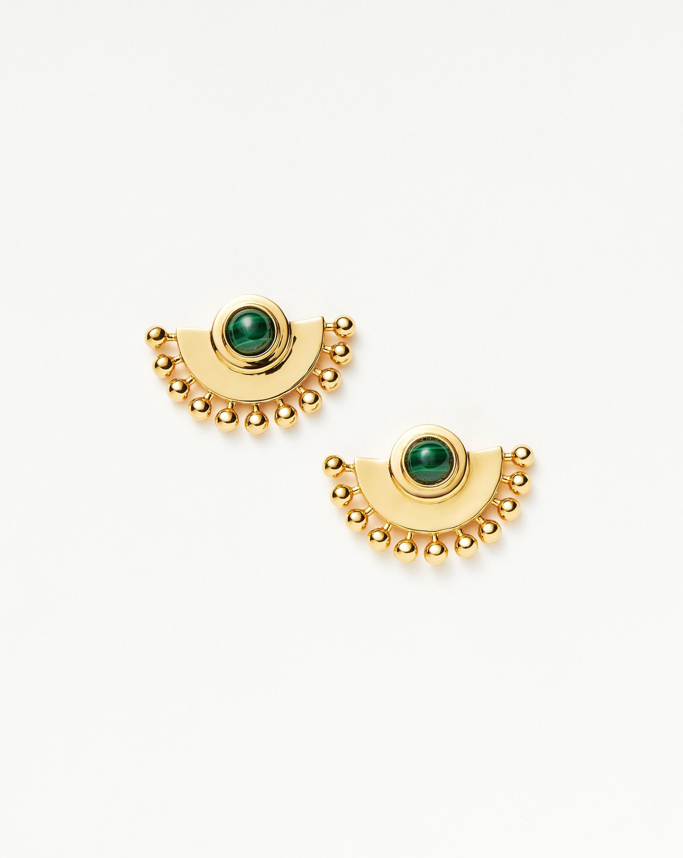 Zenyu Fan Gemstone Stud Earrings Earrings Missoma 