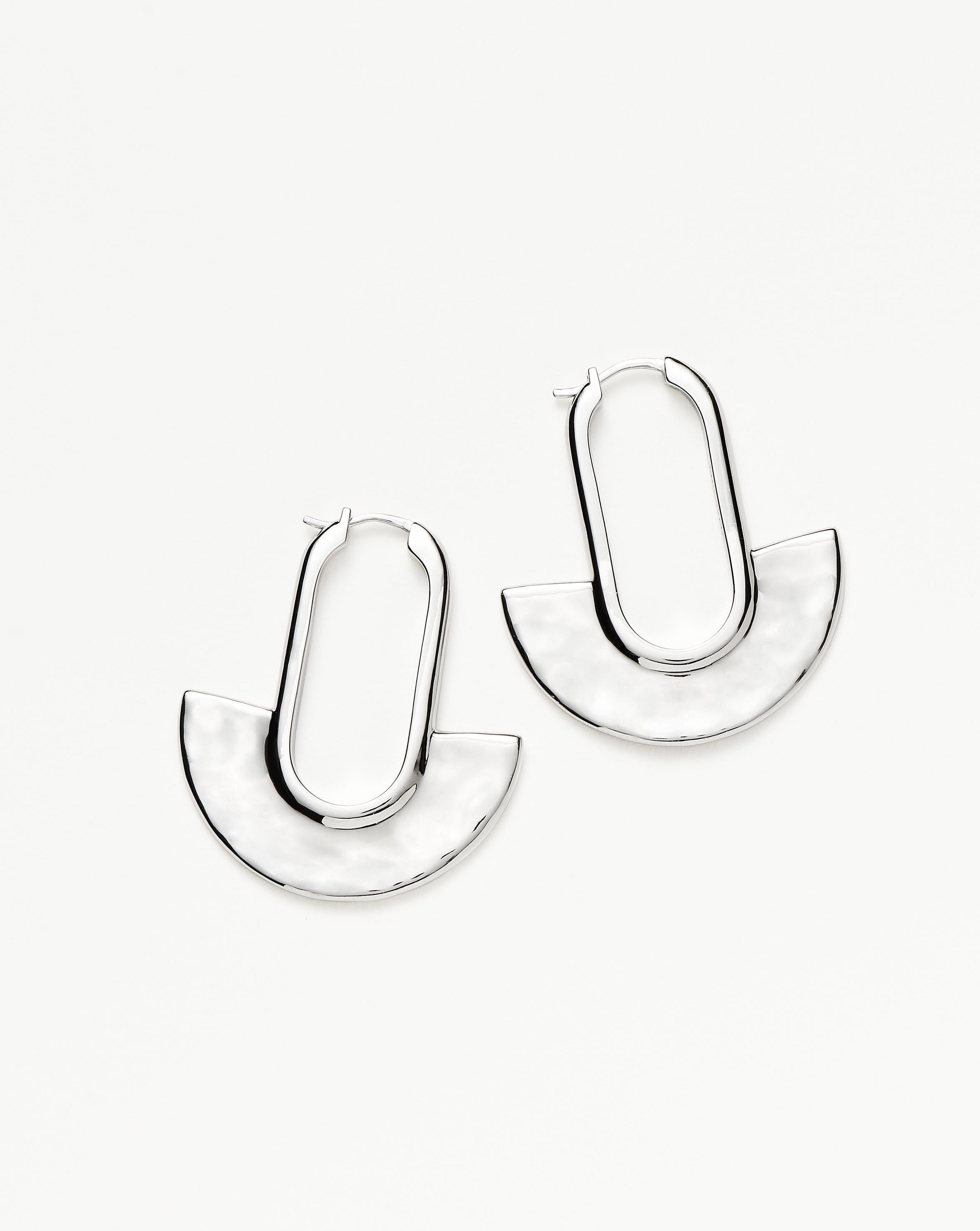 Zenyu Fan Medium Hoop Earrings Earrings Missoma 