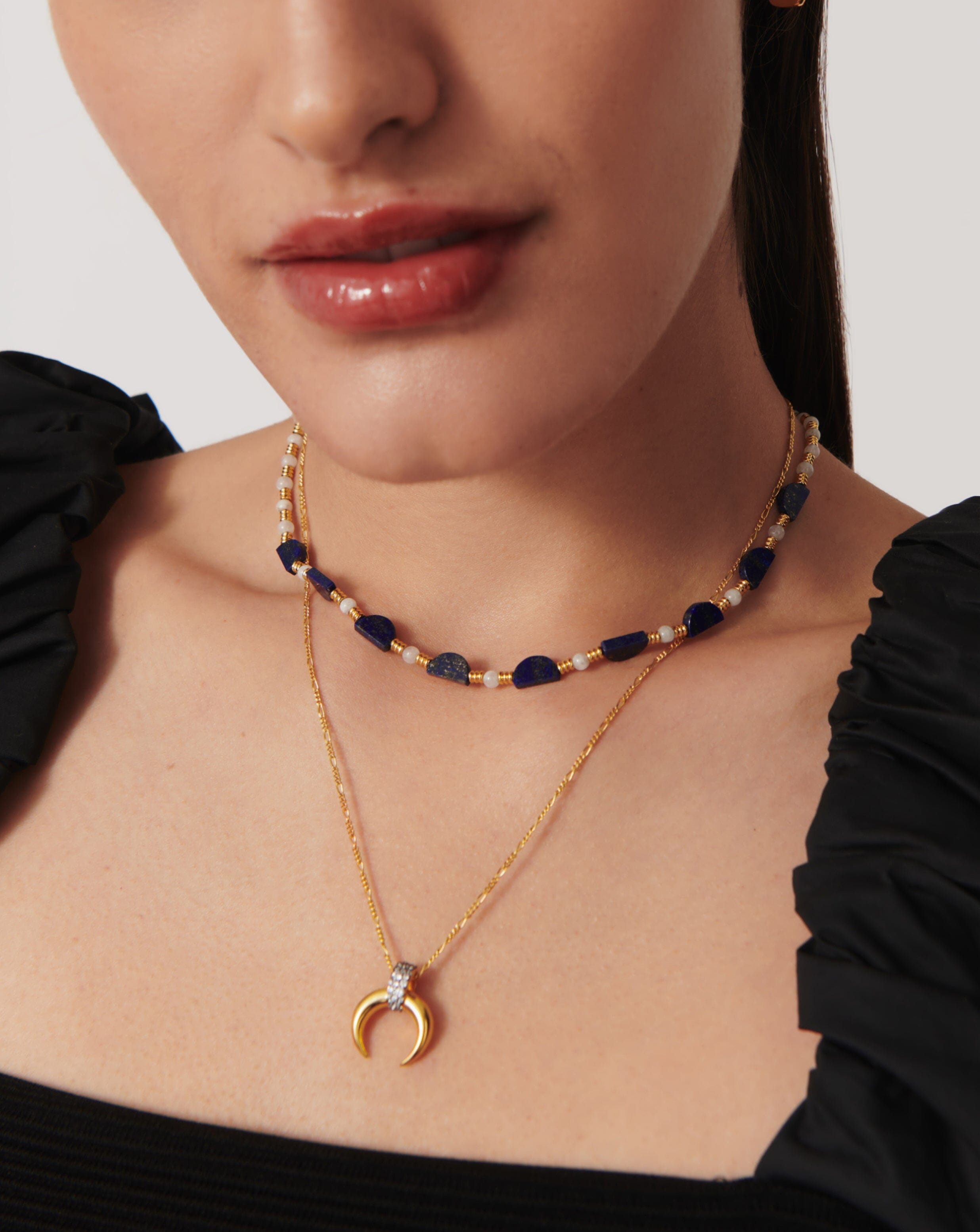 Zenyu Gemstone Beaded Choker Necklaces Missoma 