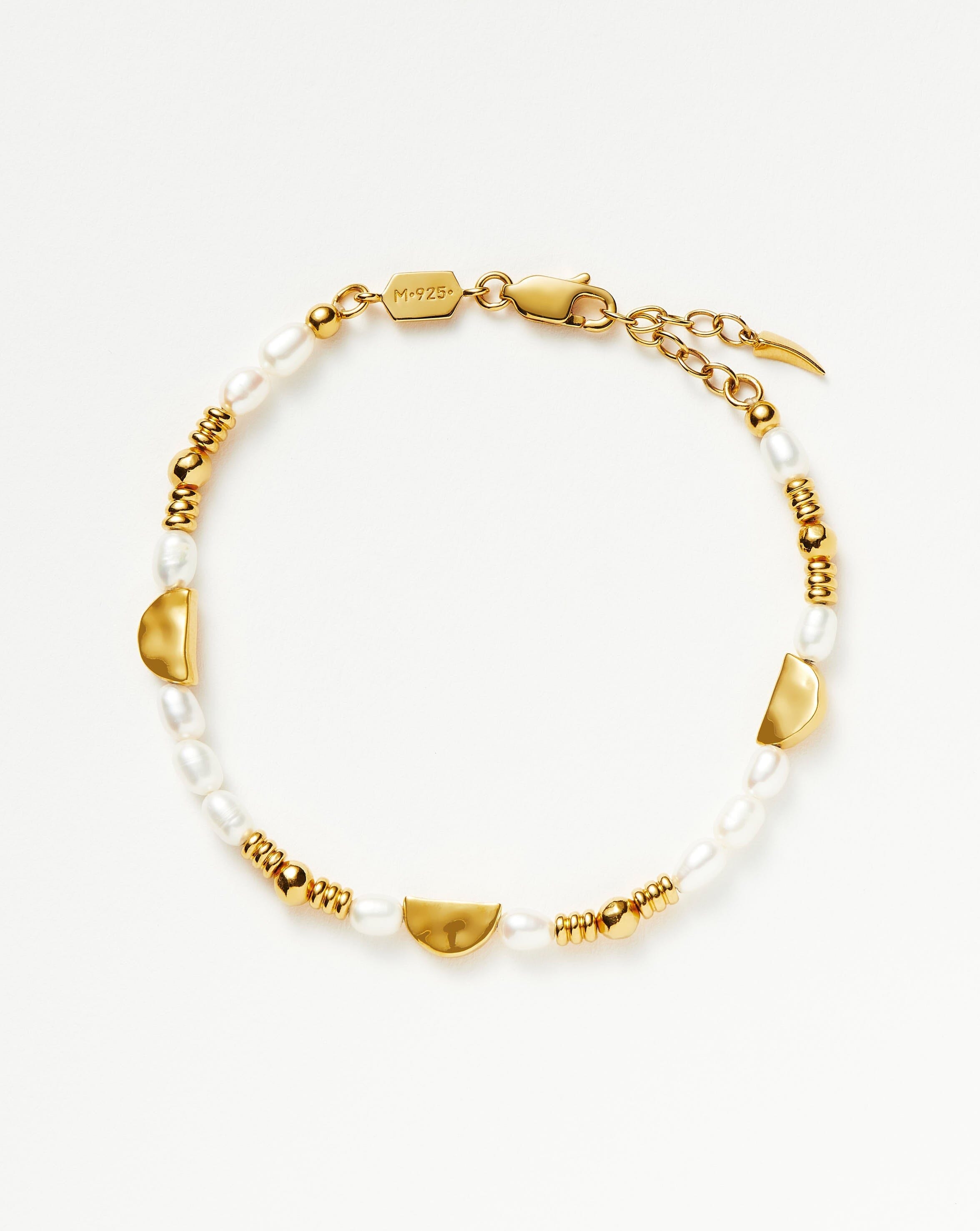 Zenyu Pearl Beaded Charm Bracelet Bracelets | Missoma