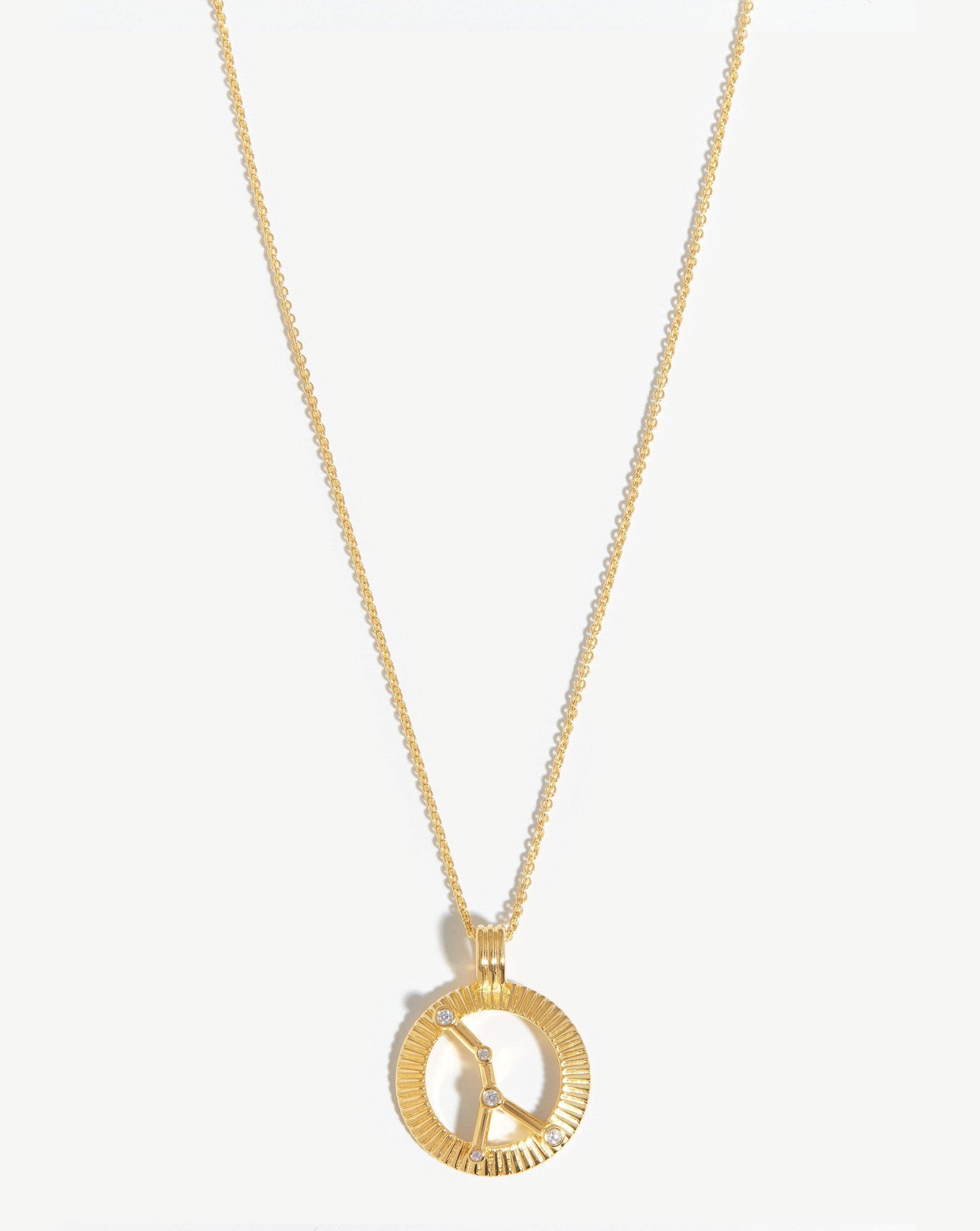 Zodiac Constellation Pendant Necklace - Cancer | 18ct Gold Plated Vermeil/Cancer Necklaces Missoma 