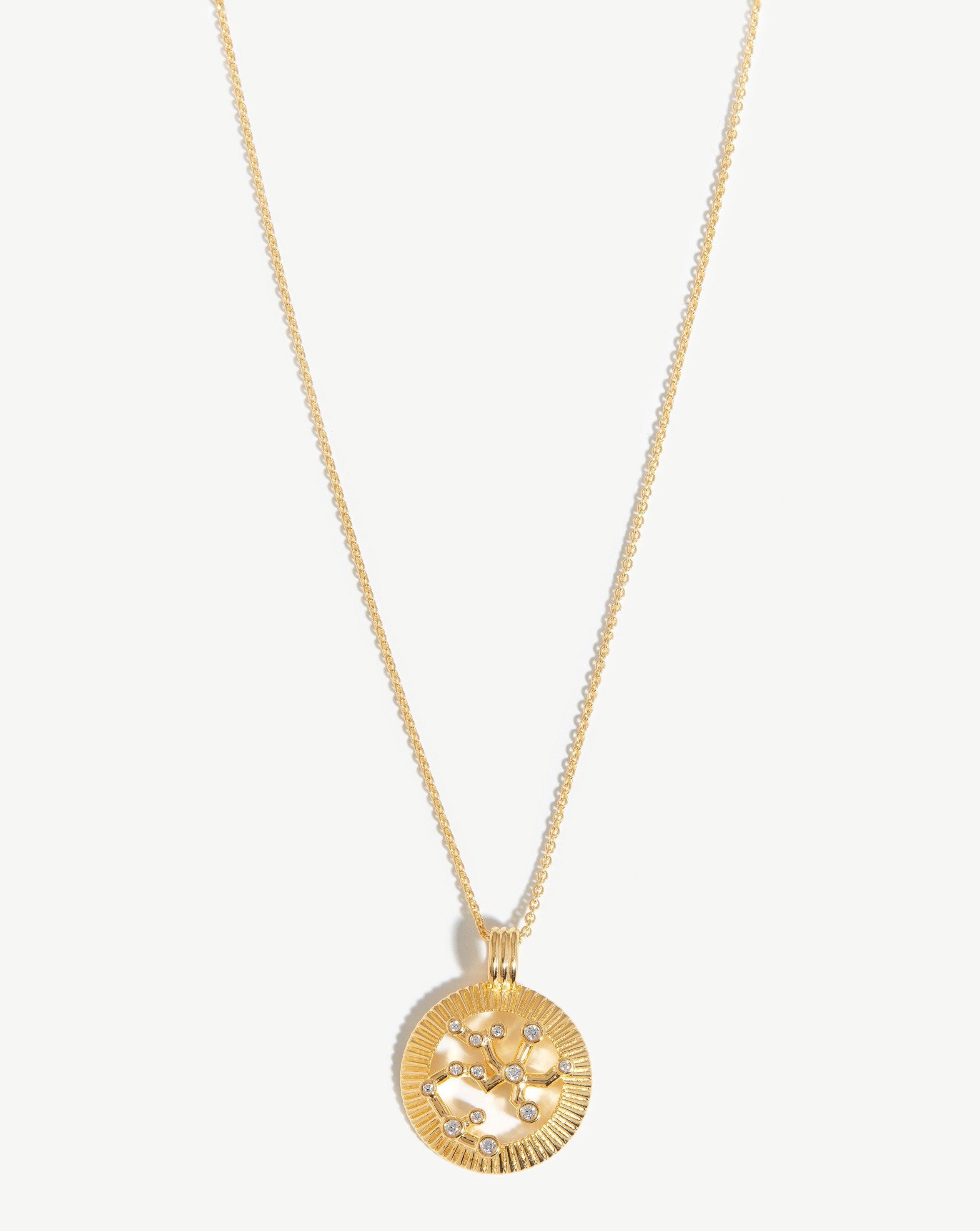 Zodiac Constellation Pendant Necklace - Sagittarius | 18ct Gold Plated Vermeil/Sagittarius Necklaces Missoma 