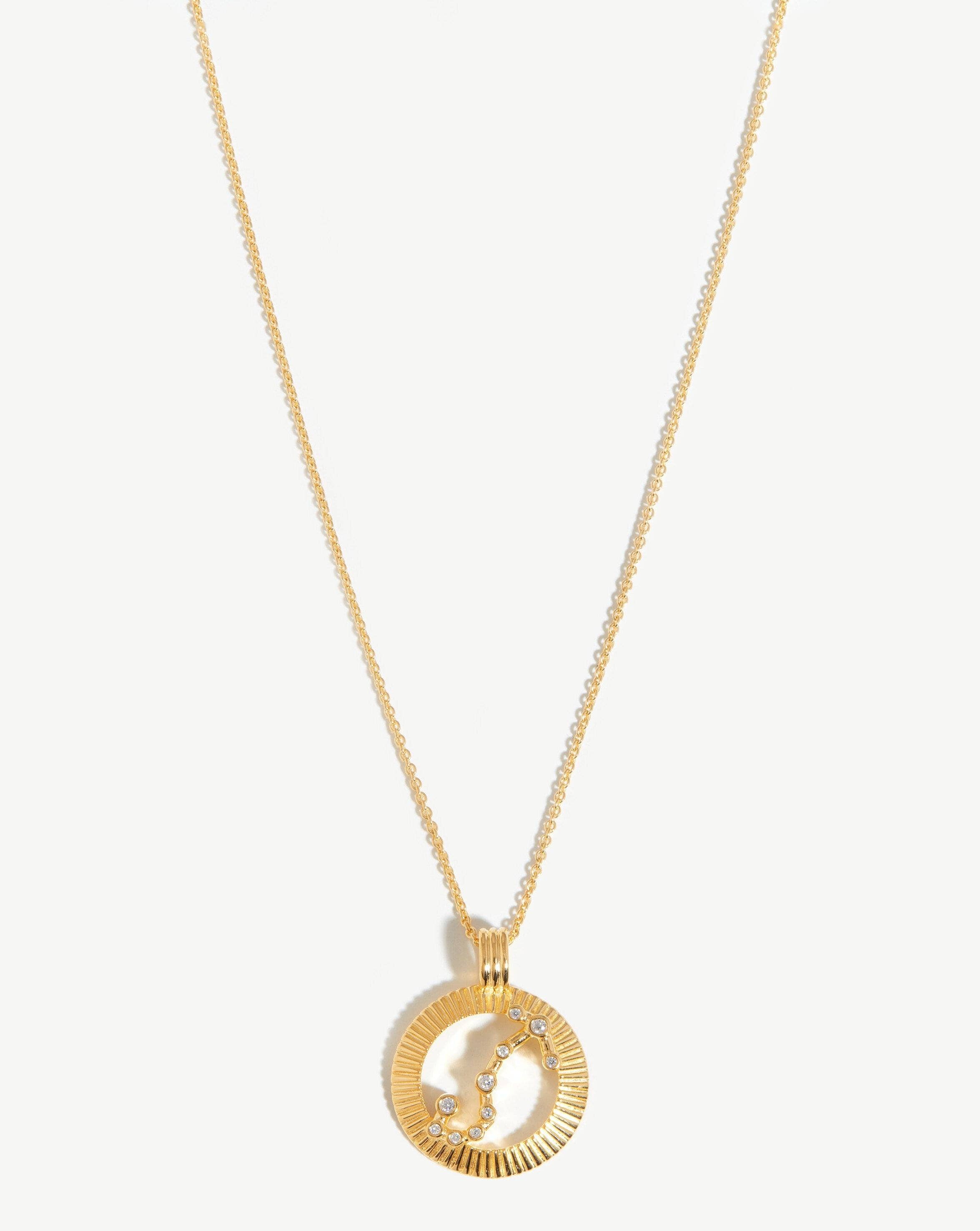 Zodiac Constellation Pendant Necklace - Scorpio | 18ct Gold Plated Vermeil/Scorpio Necklaces Missoma 